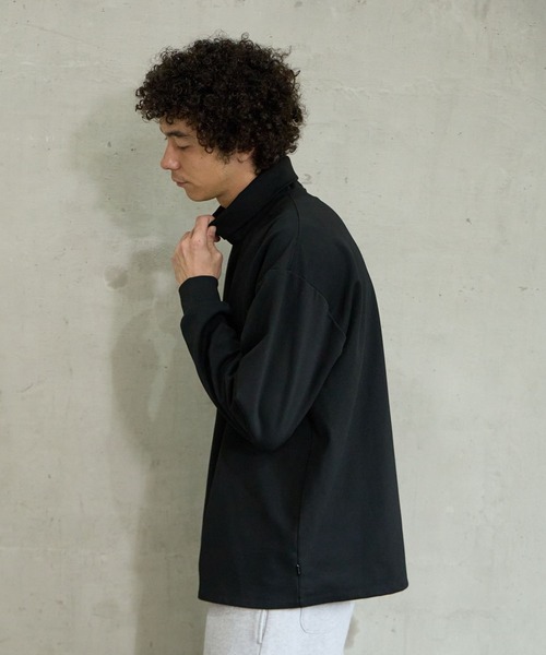 セール】ストレッチタートルネックTシャツ（Tシャツ/カットソー