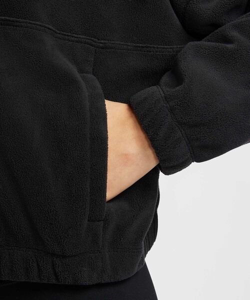NIKE(ナイキ)の「ナイキ ワン ウィメンズ Therma-FIT オーバーサイズド 1/2ジップ フリース トップ / Nike One Women's Therma-FIT Oversized 1/2-Zip Fleece Top FV7956-010 Black(スウェット・レディース・ブラック・S/M/L/XL/XS)」の5枚目の写真