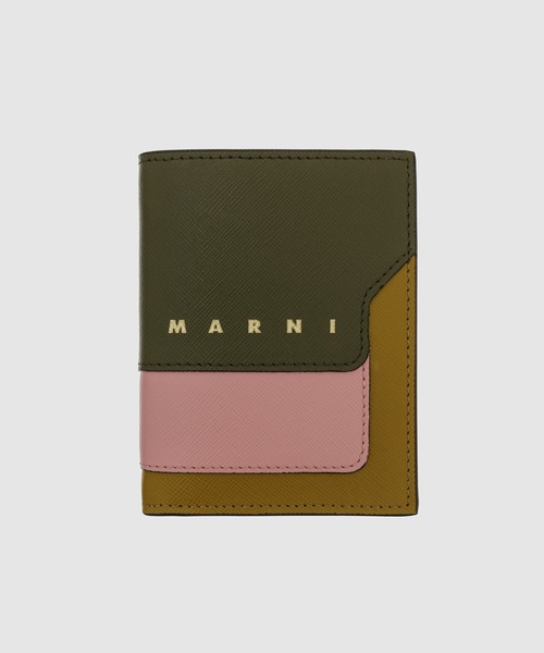 MARNI（マルニ）の「TRUNK BIG LOGO / 二つ折り財布（財布・レディース・ブルー系その他/ピンク系その他/ピンク系/イエロー系その他/ワイン系/オリーブ系/ブルー系その他2/ピンク系その他2/ベージュ系その他・ONE SIZE）」の2枚目の写真