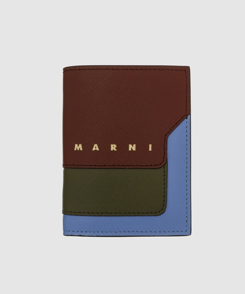 MARNI（マルニ）の「TRUNK BIG LOGO / 二つ折り財布（財布・レディース・ブルー系その他/ピンク系その他/ピンク系/イエロー系その他/ワイン系/オリーブ系/ブルー系その他2/ピンク系その他2/ベージュ系その他・ONE SIZE）」の9枚目の写真