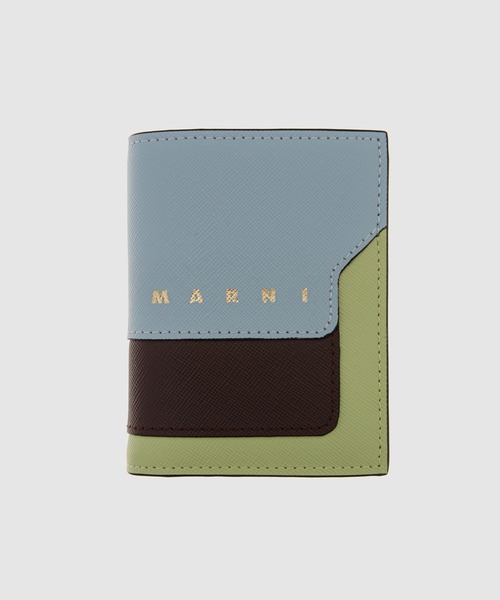 MARNI（マルニ）の「TRUNK BIG LOGO / 二つ折り財布（財布・レディース・ブルー系その他/ピンク系その他/ピンク系/イエロー系その他/ワイン系/オリーブ系/ブルー系その他2/ピンク系その他2/ベージュ系その他・ONE SIZE）」の4枚目の写真