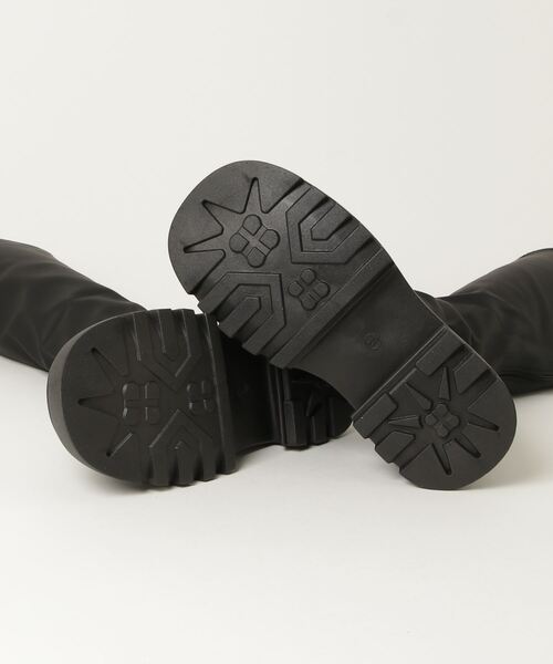 .KOM（ドットコム）の「『.KOM/ドットケーオーエム』バックジップロングブーツ【Y】【CN】（ブーツ・レディース・ブラウン/ブラック・24.5cm/23.5cm）」の10枚目の写真