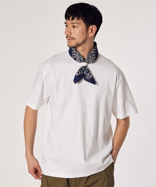 LANVIN en Bleu（ランバンオンブルー）の「【LANVIN en Bleu ESSENTIAL】ALGER / バックプリント ”マルグリット” Tシャツ（Tシャツ/カットソー・メンズ・ベージュ/ホワイト/ライトブルーグレー/ブラック・SMALL/MEDIUM/LARGE/X-LARGE/XX-LARGE）」の21枚目の写真