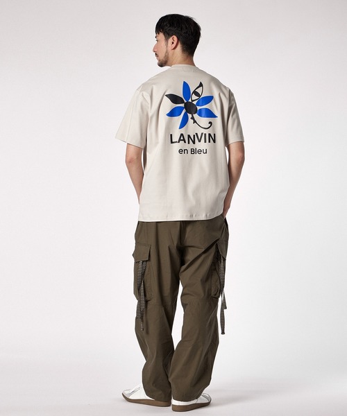 LANVIN en Bleu（ランバンオンブルー）の「【LANVIN en Bleu ESSENTIAL】ALGER / バックプリント ”マルグリット” Tシャツ（Tシャツ/カットソー・メンズ・ベージュ/ホワイト/ライトブルーグレー/ブラック・SMALL/MEDIUM/LARGE/X-LARGE/XX-LARGE）」の20枚目の写真