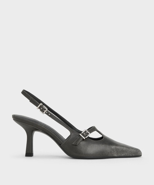 CHANEL】ポインテッドトゥスリングバックシューズ 23.5センチ