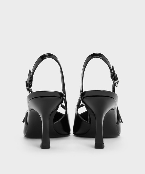 CHARLES & KEITH(チャールズ & キース)の「Tバー バックルポインテッドトゥスリングバックパンプス(パンプス・レディース・ブラック系その他7/ブラック/ライトアッシュグレー・22.5cm/22cm/26.5cm/25.5cm/25cm/24.5cm/23.5cm/23cm)」の13枚目の写真