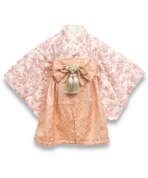 【廃盤柄】新品タグ付き　スウィートマミー　袴と髪飾りセット　80 SweetMommy（スウィートマミー）の「3WAY ダブルガーゼ 2ピース