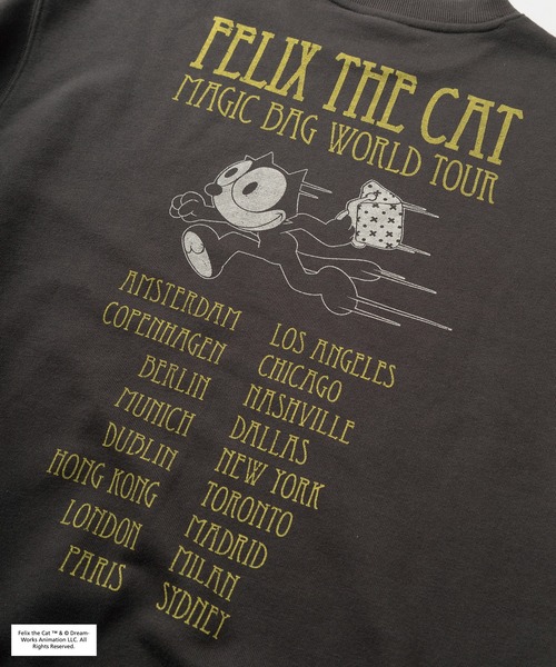 THE FELiX（フェリクス）の「【0】【FELIX THE CAT/フィリックス・ザ・キャット】マルチイラスト＆ツアーロゴデザイン バックプリント スウェット/トレーナー/（スウェット・レディース・ピンク系その他/キナリ/ピンク/アイボリー/ダークグレー/チャコールグレー・M/L/XL）」の12枚目の写真