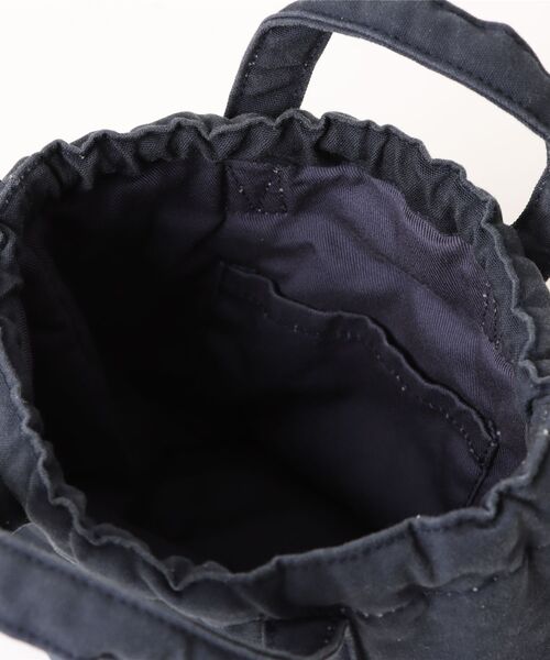 【hobo / ホーボー】DRAWSTRING POUCH S PADDED LIGHT CANVAS