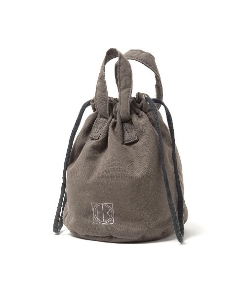 【hobo / ホーボー】DRAWSTRING POUCH S PADDED LIGHT CANVAS