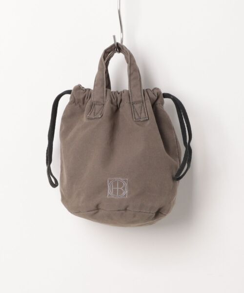 【hobo / ホーボー】DRAWSTRING POUCH S PADDED LIGHT CANVAS