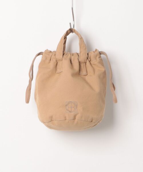 【hobo / ホーボー】DRAWSTRING POUCH S PADDED LIGHT CANVAS