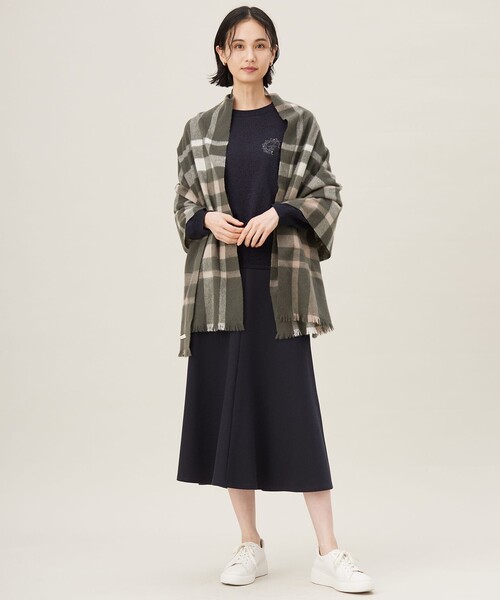 自由区(ジユウク)の「エンブレム ニット(ニット/セーター・レディース・ネイビー系/ベージュ系・38)」の6枚目の写真