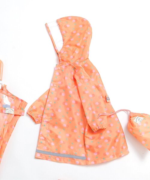 BREEZE（ブリーズ）の「4柄レインコート（レインコート/ポンチョ・キッズ・オフホワイト/ブルー/ピンク/オレンジ・100/110/120/130）」の4枚目の写真