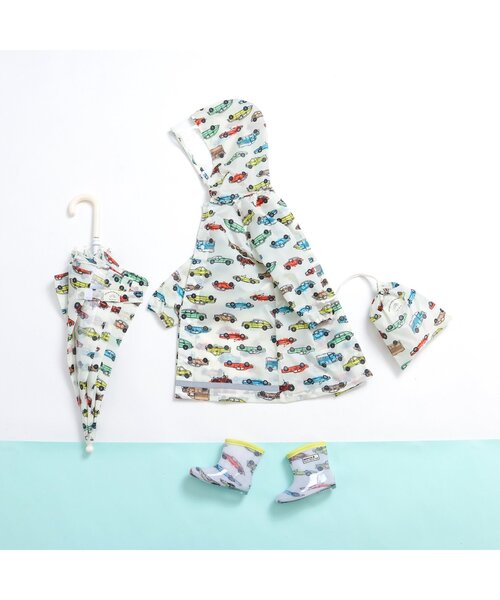 BREEZE（ブリーズ）の「4柄レインコート（レインコート/ポンチョ・キッズ・オフホワイト/ブルー/ピンク/オレンジ・100/110/120/130）」の21枚目の写真