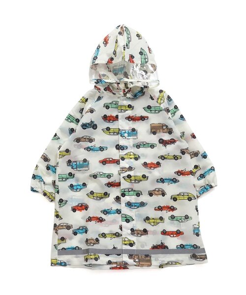 BREEZE（ブリーズ）の「4柄レインコート（レインコート/ポンチョ・キッズ・オフホワイト/ブルー/ピンク/オレンジ・100/110/120/130）」の10枚目の写真