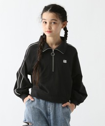 GLOBAL WORK（グローバルワーク）の「ヘビロッTEEハーフZIP長袖/311281（Tシャツ/カットソー・キッズ）」