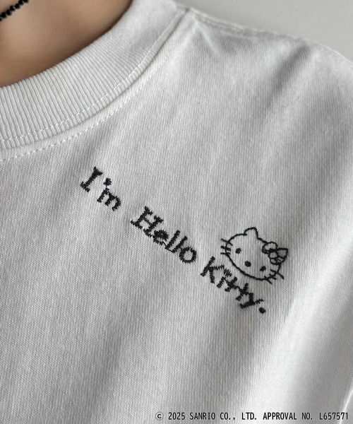 sanrio（サンリオ）の「【Sanrio characters/サンリオキャラクターズ】綿100％!かわいい魅力サンリオキャラクターズ刺繍半袖Tシャツ（Tシャツ/カットソー・レディース・オートミール/チャコール/ホワイト・X-LARGE/SMALL/MEDIUM/LARGE）」の19枚目の写真