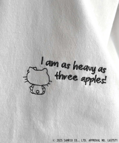 sanrio（サンリオ）の「【Sanrio characters/サンリオキャラクターズ】綿100％!かわいい魅力サンリオキャラクターズ刺繍半袖Tシャツ（Tシャツ/カットソー・レディース・オートミール/チャコール/ホワイト・X-LARGE/SMALL/MEDIUM/LARGE）」の20枚目の写真