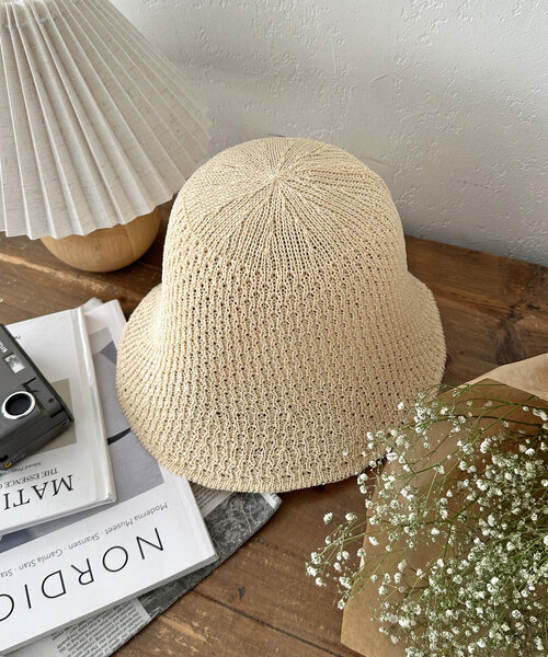 DISCOAT（ディスコート）の「スカシサーモハット（キャップ・レディース・ベージュ/ブラック・FREE）」の21枚目の写真