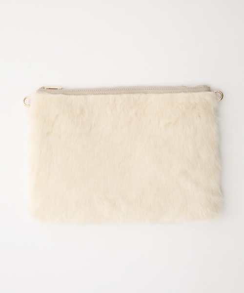 Chico（チコ）の「【who's who Chico】ウールシャギーPコート（ピーコート・レディース・ホワイト/ブラック/グレー/カーキ・FREE）」の9枚目の写真