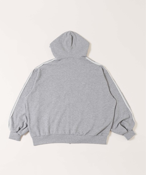 WC（ダブル シー）の「【2025★春夏新作】レースパイピングジップパーカー（パーカー・レディース・グレー/ネイビー・FREE）」の14枚目の写真