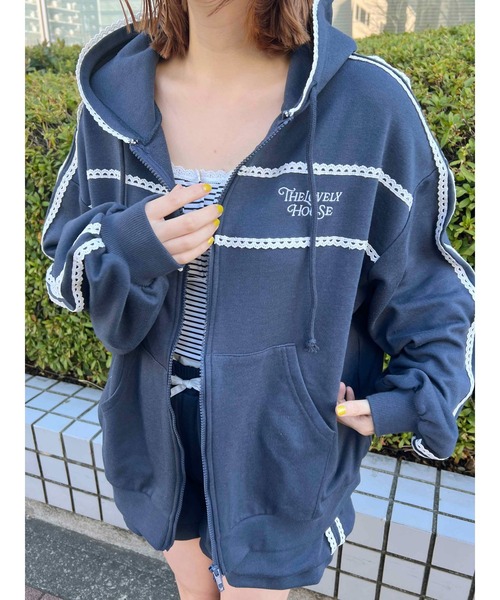 WC（ダブル シー）の「【2025☆春夏新作】レースパイピングジップ