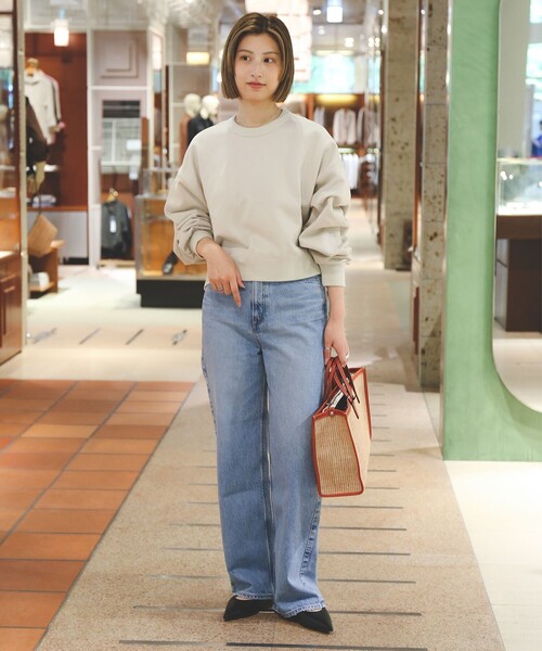 Demi-Luxe BEAMS（デミルクス ビームス）の「裏毛 クロップド プルオーバー（スウェット・レディース・チャコールグレー/ブラウン系その他2・ONE SIZE）」の5枚目の写真