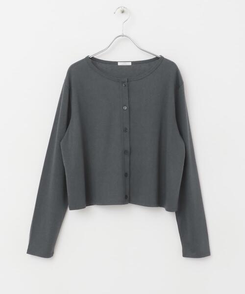 ITEMS URBANRESEARCH(アイテムズ アーバンリサーチ)の「シアーカットカーディガン(カーディガン/ボレロ・レディース・オフホワイト/チャコールグレー/オレンジ・FREE)」の20枚目の写真