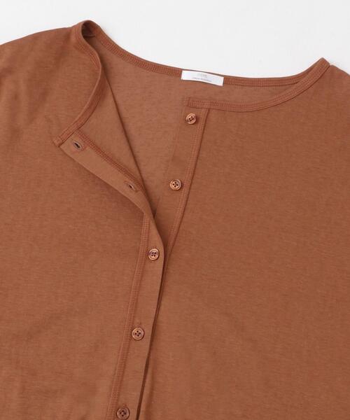 ITEMS URBANRESEARCH(アイテムズ アーバンリサーチ)の「シアーカットカーディガン(カーディガン/ボレロ・レディース・オフホワイト/チャコールグレー/オレンジ・FREE)」の7枚目の写真