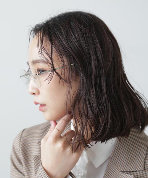 FREE'S MART（フリーズマート）の「◆リムレス伊達メガネ（メガネ・レディース・ホワイト・ﾌﾘ-）」の5枚目の写真