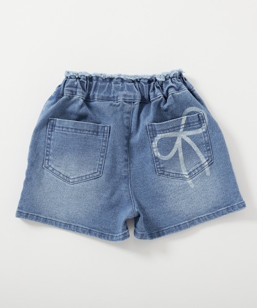 セール】楽デニム リボンデザインショートパンツ（その他パンツ