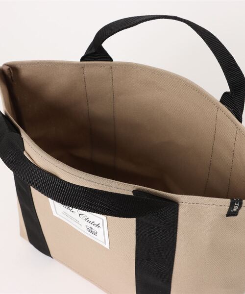 SABLE CLUTCH(セーブルクラッチ)の「BIG TAG CANVAS TOTE (M) - 富士金梅(帆布/キャンバストートバッグ)(トートバッグ・レディース・ピンク/ブラック/グレイッシュベージュ/シルバー・ONE SIZE)」の11枚目の写真