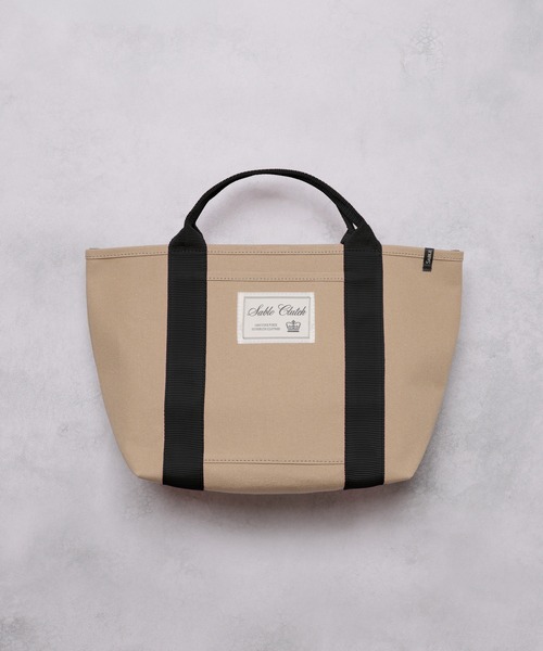 SABLE CLUTCH(セーブルクラッチ)の「BIG TAG CANVAS TOTE (M) - 富士金梅(帆布/キャンバストートバッグ)(トートバッグ・レディース・ピンク/ブラック/グレイッシュベージュ/シルバー・ONE SIZE)」の17枚目の写真