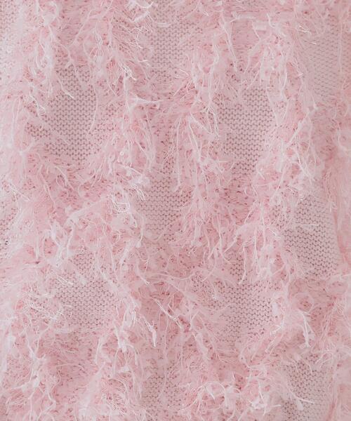 OPAQUE.CLIP（オペークドットクリップ）の「フリンジスパンコールニット【洗える】（ニット/セーター・レディース・ライトグレー/ピンク/ブルー系その他・00）」の13枚目の写真