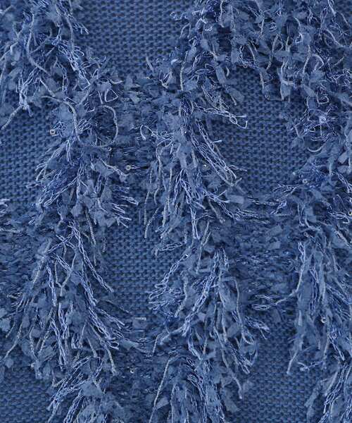 OPAQUE.CLIP（オペークドットクリップ）の「フリンジスパンコールニット【洗える】（ニット/セーター・レディース・ライトグレー/ピンク/ブルー系その他・00）」の17枚目の写真