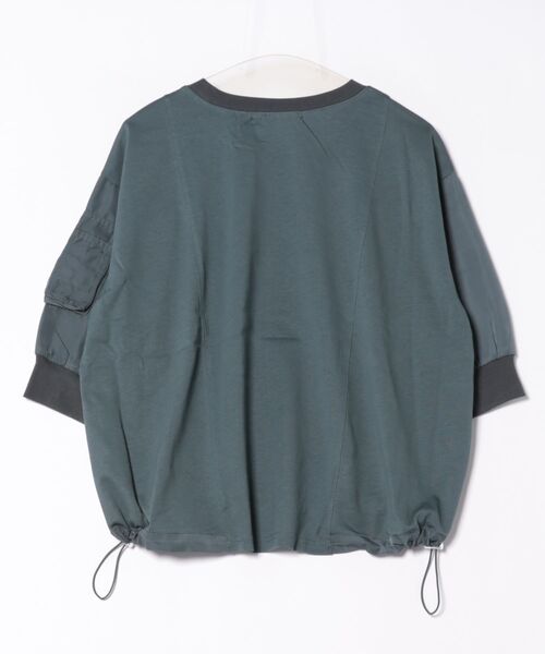 Three Four Time（ｽﾘｰﾌｫｰﾀｲﾑ）の「MA-1ポケットドロストプルオーバー（Tシャツ/カットソー・レディース・オフホワイト/ブルーグレー/ライトカーキ・FREE）」の15枚目の写真