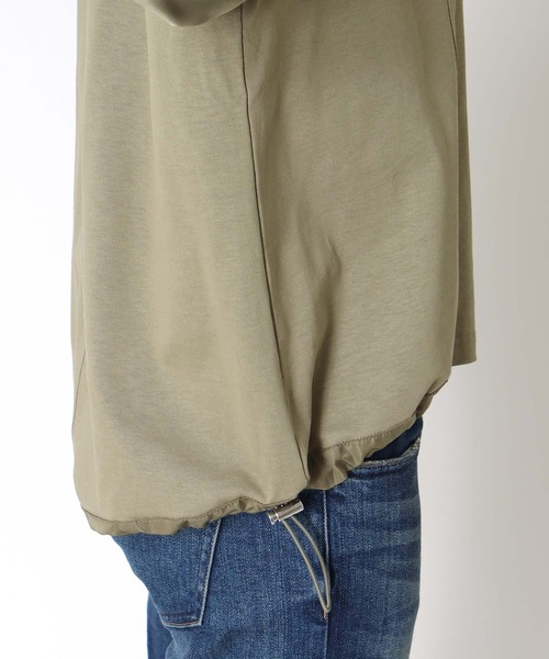 Three Four Time（ｽﾘｰﾌｫｰﾀｲﾑ）の「MA-1ポケットドロストプルオーバー（Tシャツ/カットソー・レディース・オフホワイト/ブルーグレー/ライトカーキ・FREE）」の11枚目の写真