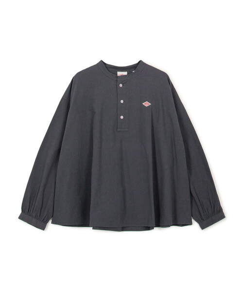 DANTON ブラウス 36 WOMEN'S COTTON WASHER HENLEY NECK SHIRT（シャツ/ブラウス