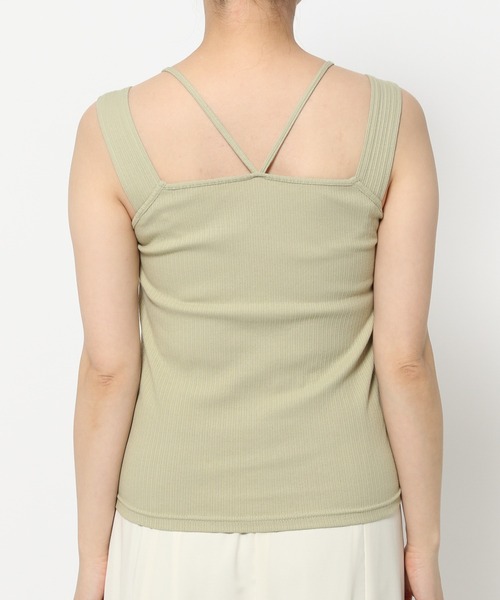 mysty woman(ミスティウーマン)の「ラッセルレースカーディガン×キャミツイン 320399(カーディガン/ボレロ・レディース・ブラック/オフホワイト/ライトグリーン/グレイッシュブルー・FREE)」の19枚目の写真