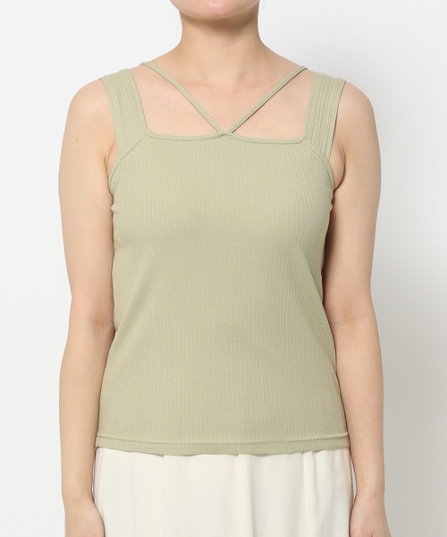 mysty woman(ミスティウーマン)の「ラッセルレースカーディガン×キャミツイン 320399(カーディガン/ボレロ・レディース・ブラック/オフホワイト/ライトグリーン/グレイッシュブルー・FREE)」の20枚目の写真