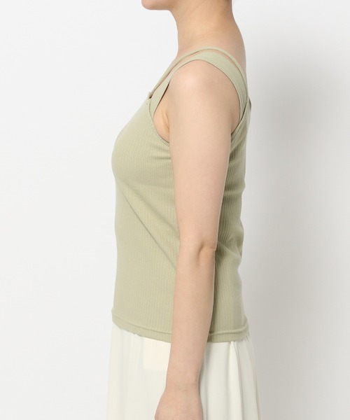 mysty woman(ミスティウーマン)の「ラッセルレースカーディガン×キャミツイン 320399(カーディガン/ボレロ・レディース・ブラック/オフホワイト/ライトグリーン/グレイッシュブルー・FREE)」の21枚目の写真