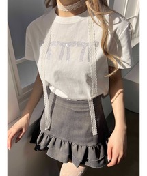PHILLY | 【PHILLY】ビジューリボンTシャツ(Tシャツ/カットソー)
