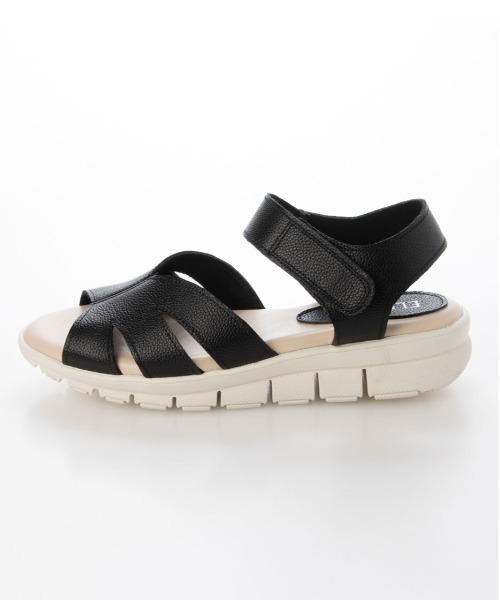 enchanted（エンチャンテッド）の「クロスアッパーセパレートサンダル（サンダル・レディース・シルバー/ブラック/アイボリー・22.5/23/23.5/24/24.5）」の9枚目の写真