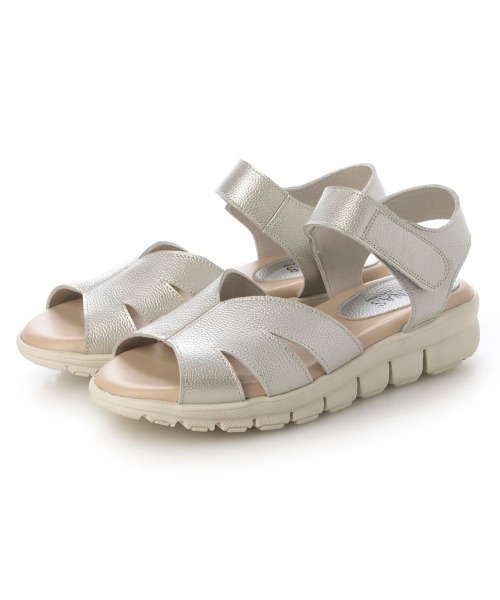 enchanted（エンチャンテッド）の「クロスアッパーセパレートサンダル（サンダル・レディース・シルバー/ブラック/アイボリー・22.5/23/23.5/24/24.5）」の20枚目の写真