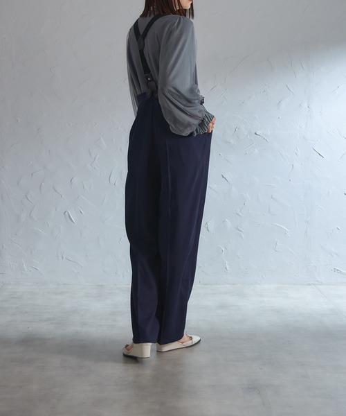 each（イーチ）の「袖口プリーツチュールスリーブとろみブラウス（シャツ/ブラウス・レディース・グレー/ブラック/ネイビー・FREE）」の13枚目の写真