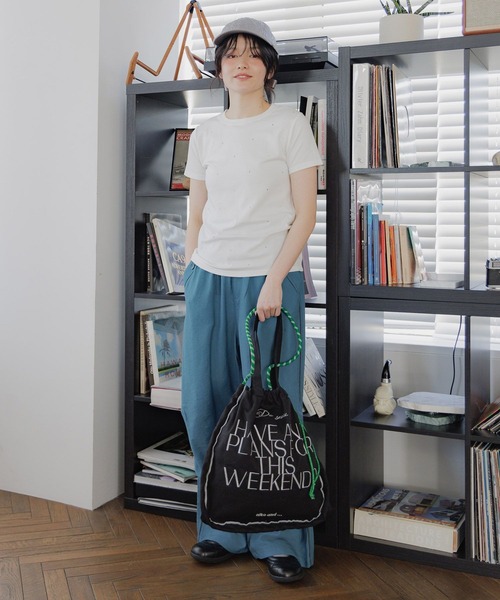 niko and...(ニコアンド)の「オリジナル刺繍2WAYトートバッグ(トートバッグ・レディース・ブラック/ブルー/ナチュラル・0)」の6枚目の写真