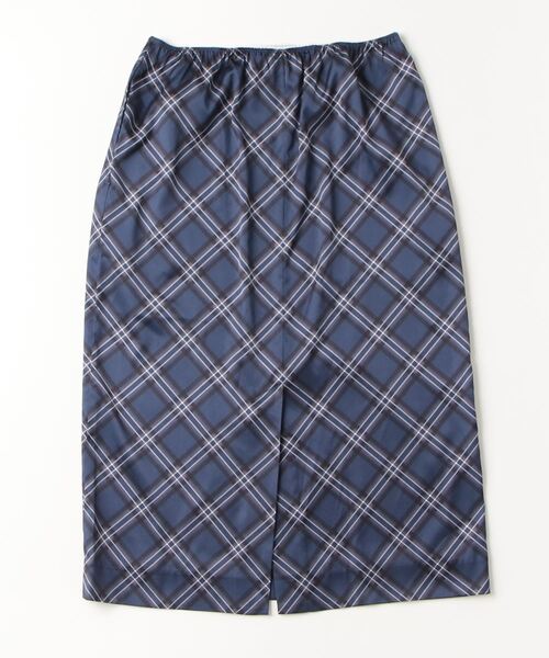G.V.G.V.（ジーヴィージーヴィー）の「PLAID SATIN PICOT SKIRT（スカート・レディース・バーガンディー/ネイビー・36）」の21枚目の写真