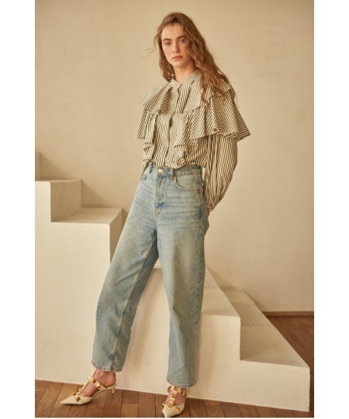 Estella.K(エステラケー)の「Martine Cotton-poplin Blouse ラッフルケープBL(シャツ/ブラウス・レディース・ホワイト/ホワイト系2/ホワイト系1・FREE)」の16枚目の写真