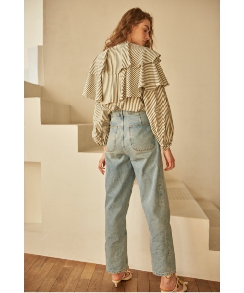 Estella.K(エステラケー)の「Martine Cotton-poplin Blouse ラッフルケープBL(シャツ/ブラウス・レディース・ホワイト/ホワイト系2/ホワイト系1・FREE)」の17枚目の写真